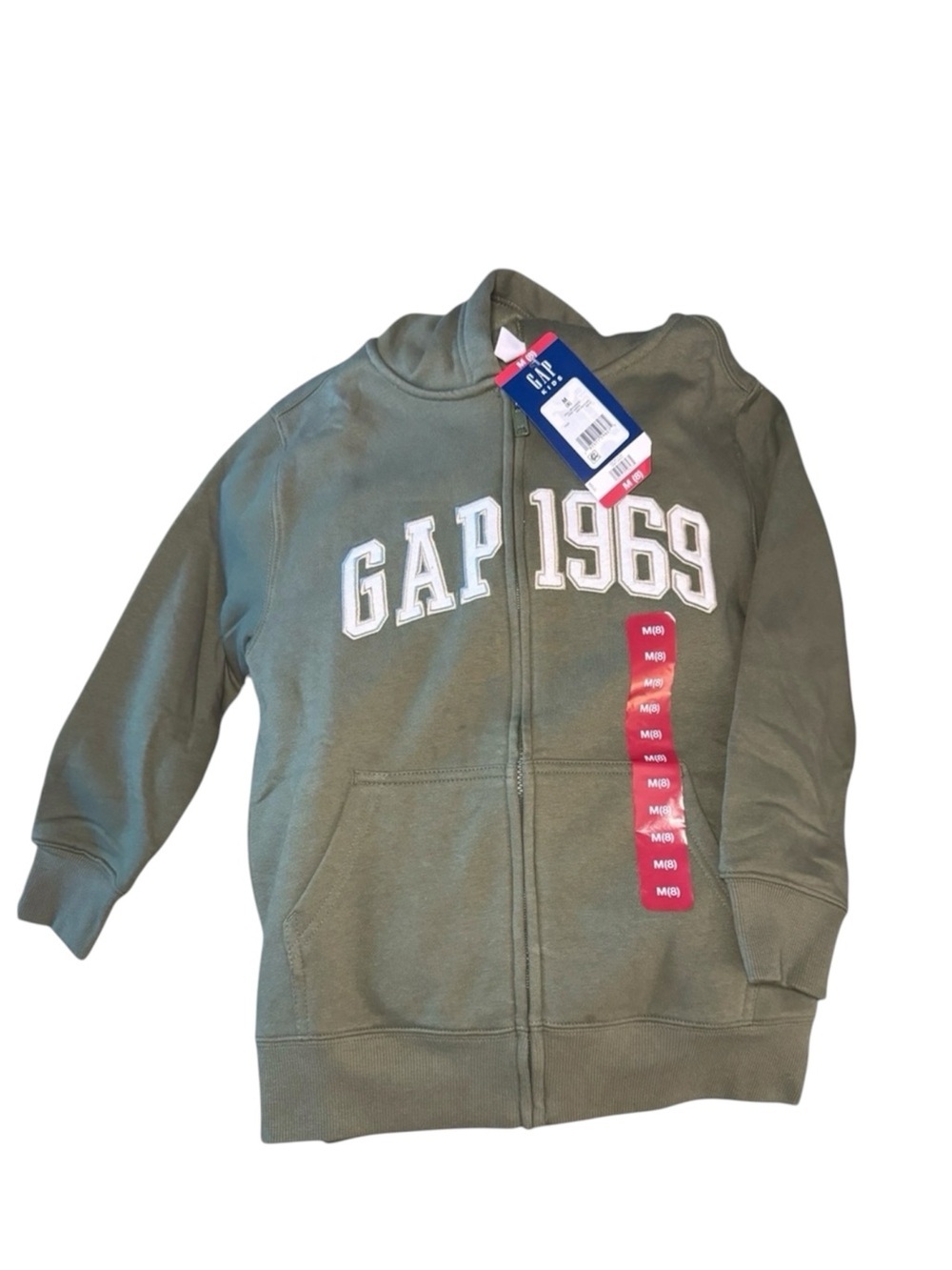 GAP Kid’s Varsity Inspired 1969 Logo Long Sleeve Hoodie Size M (8)